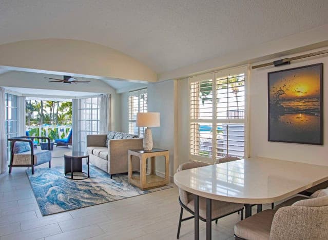 Royal Sonesta San Juan promotional photograph of a suite living area